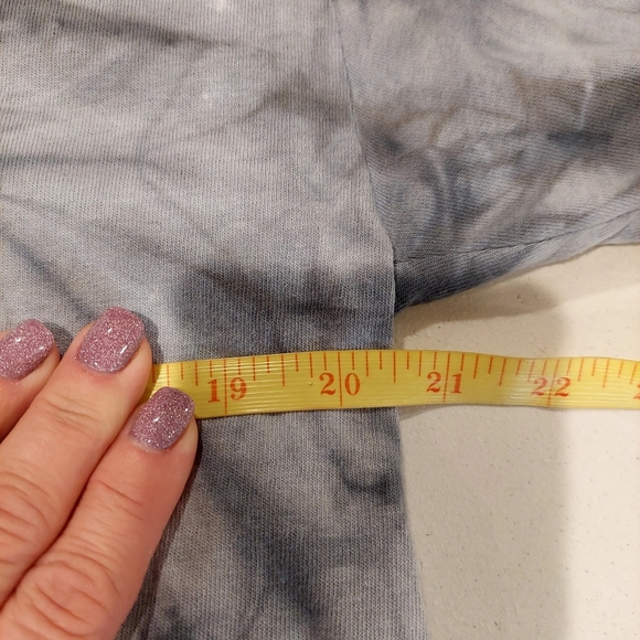 Aray Tie Dyed Men's Large Shirt Short Sleeve Tee Top  Gray Skeleton Color - Picture 7 of 8